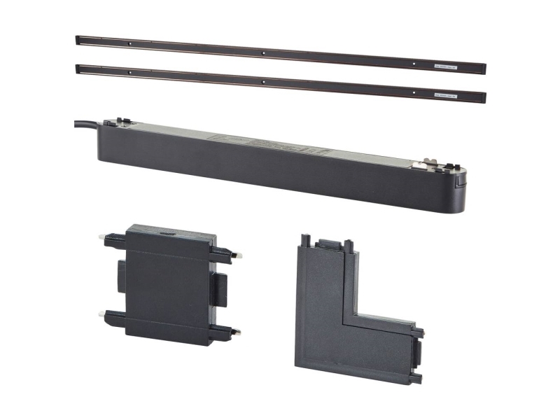 Brilliant 30070/76 Click&Shine Skinne-basissystem Sort | Belysning - Inomhusbelysning - Inbyggd spotlight | GameStuff