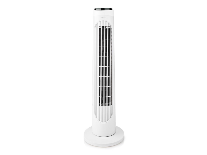 Nedis FNTR13CWT40, Viftedrevet elektrisk romvarmer, 7,5 timer, 1,2 m, Innendørs, Gulv, Sort, Hvit
