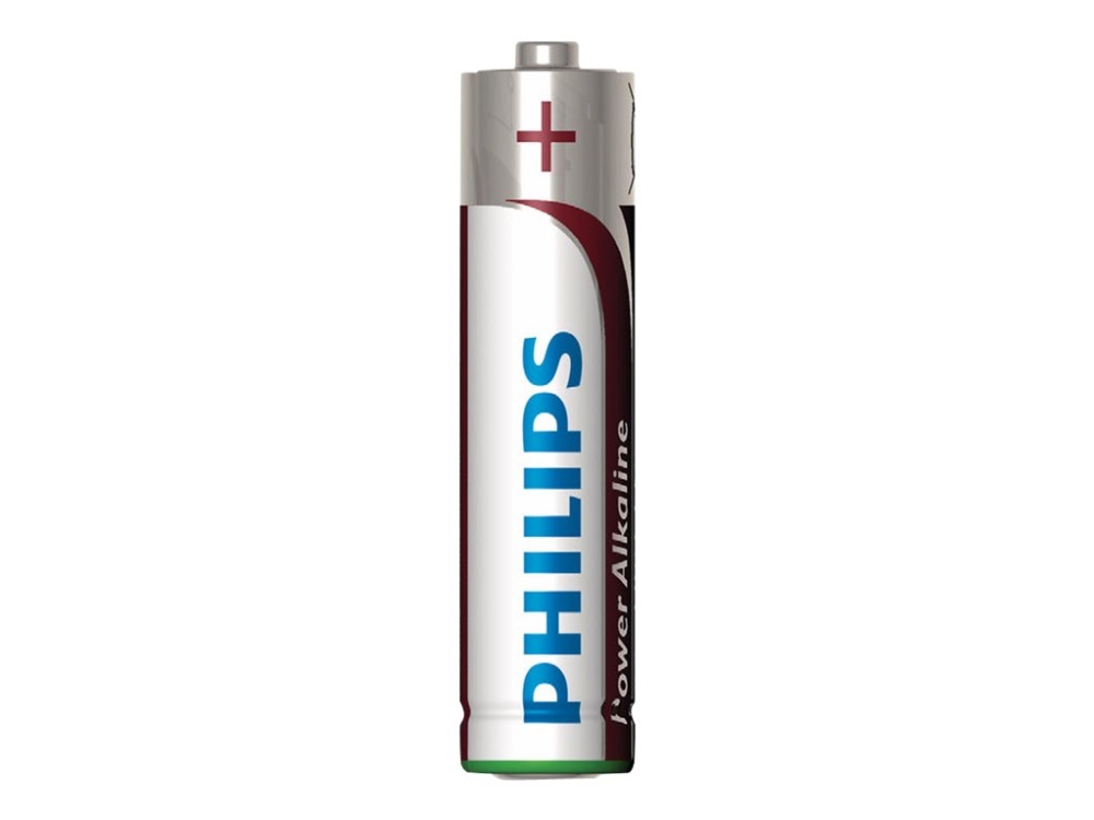 Philips Power Alkaline Akku Lr03p8bp/10, Wiederaufladbarer Akku, Aaa, Alkali, 1,5 V, 5 Jahr(E), Cd (Cadmium), Hg (Quecksilber), Pb (Blei)