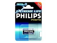 Philips Minicells Akku Cr123a/01B, Wiederaufladbarer Akku, 3 V, Cd (Cadmium), Hg (Quecksilber), Pb (Blei), 22 G, Pet, 83 X 120 X 17 Mm