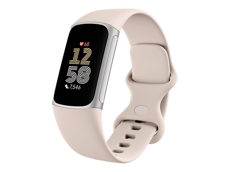Fitbit Charge 6 - Silveraluminium - aktivitetspårare med evighetsband - silikon - porslin - Bluetooth, NFC | Sport & Träning - Pulsklockor & Smartwatches - Pulsklockor | GameStuff