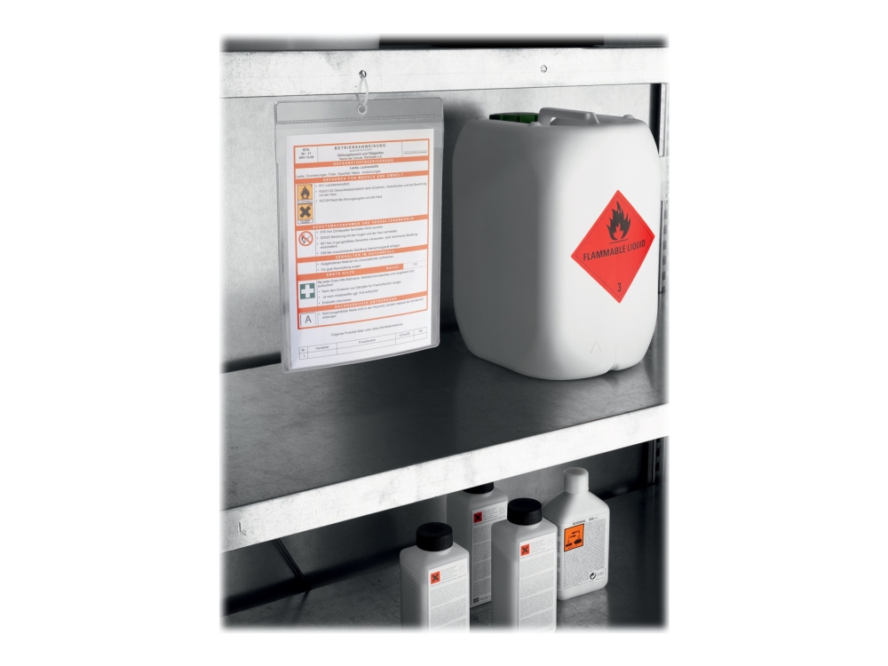 DURABLE - Dokumentholder - for A6 - gennemsigtig (pakke med 10)