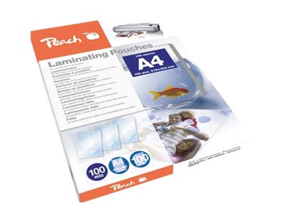 Peach - 100 My - 100-Pakke - Blank - 216 X 303 Mm Laminerings Poser