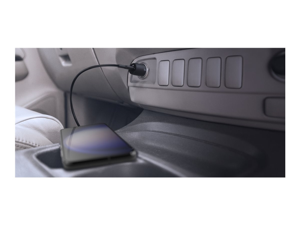 Belkin Boostcharge - Bilstrømsadapter - 30 Watt - 3 A - Fast Charge, Power Delivery 3.1 (Usb-C) - Sort