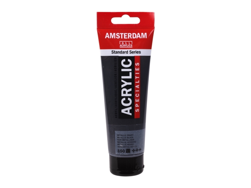 Amsterdam Standard Series Acrylic Tube Metallic Black 850