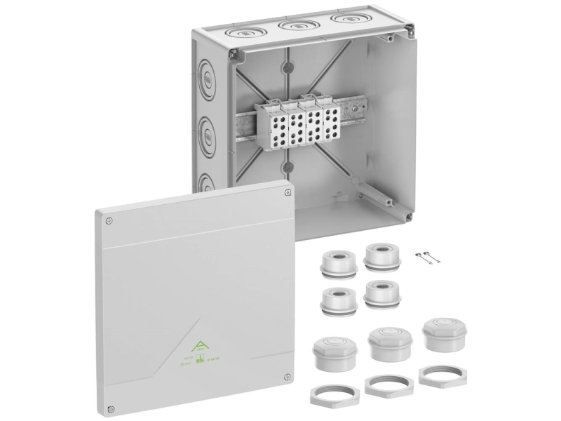 Spelsberg Abox Ha 350 Forgreningskasse (L X B X H) 252 X 252 X 120 Mm Grå Ip54, Ip66 1 Stk