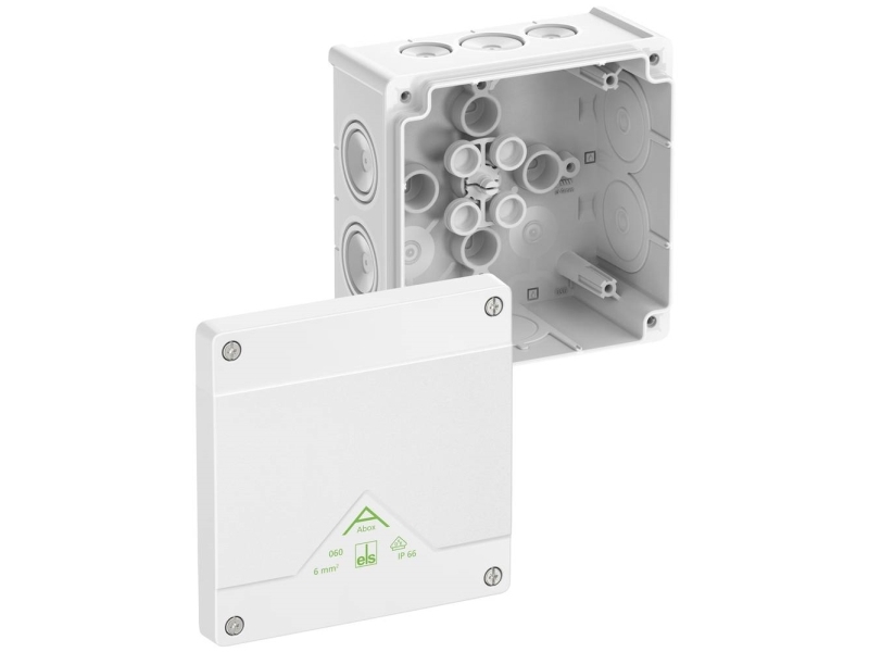 Spelsberg Abox 060-L/w Forgreningskasse (L x B x H) 127 x 127 x 70 mm Hvid IP66 1 stk