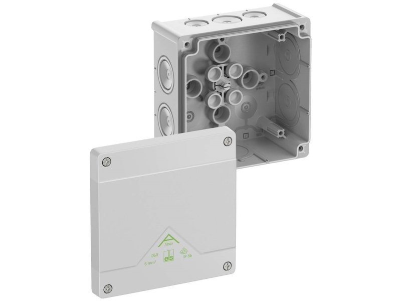 Spelsberg Abox 060 L Forgreningskasse L X B X H 127 X 127 X 70 Mm Grå Ip66 1 Stk