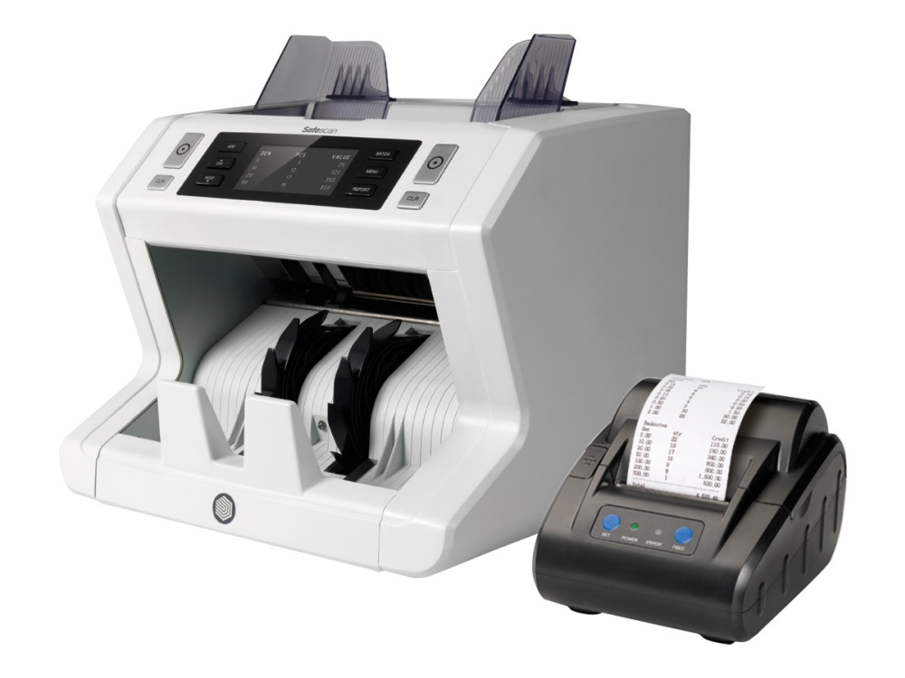 Safescan TP-230 - Etiketprinter - termisk linje - 203 dpi - op til 60 mm/sek - USB, seriel - sort billede