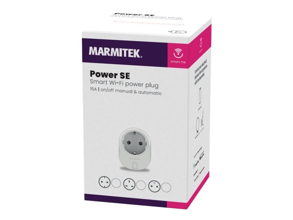 Marmitek Smart Me Power SE - Smart stik - trådløs - Wi-Fi - 2.4 Ghz