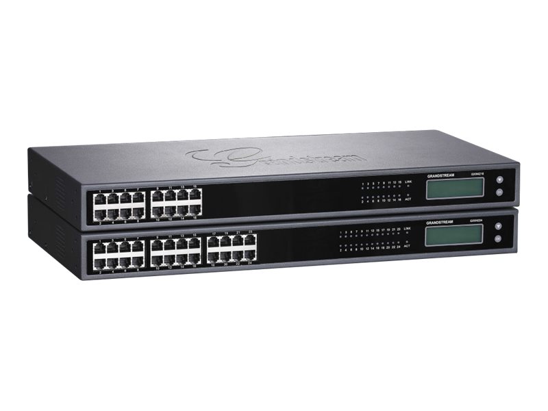 Grandstream Gxw4224 - Voip-Telefonadapter - 24 Porte - 1Gbe Tale-/Faxkort - Analoge Porte: 24 - 1U - Rackmonterbar