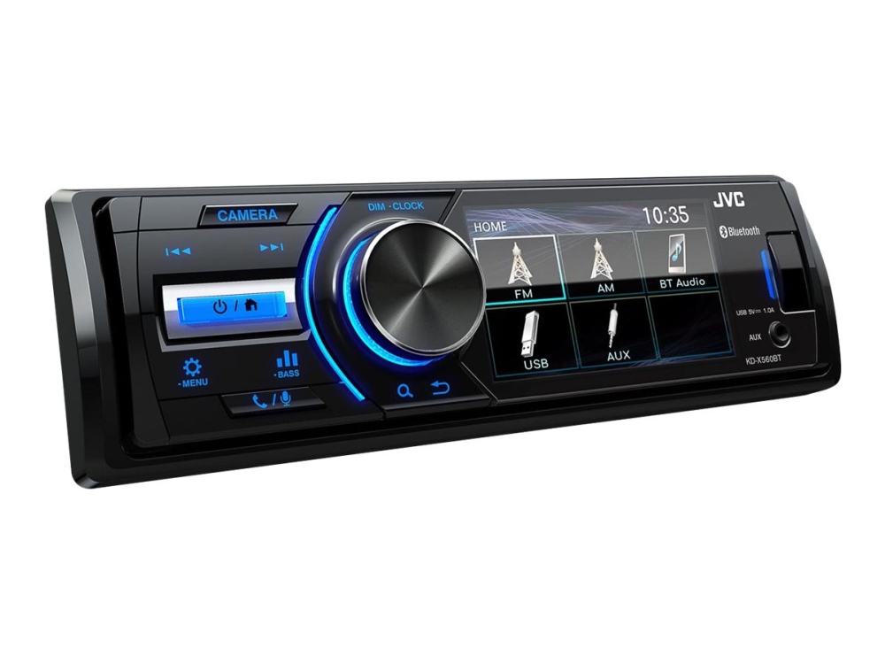 Jvc Kd-X560bt - Digitaler Empfänger - Display - 3" - Einbaugerät - Single-Din - 45 Watt X 4