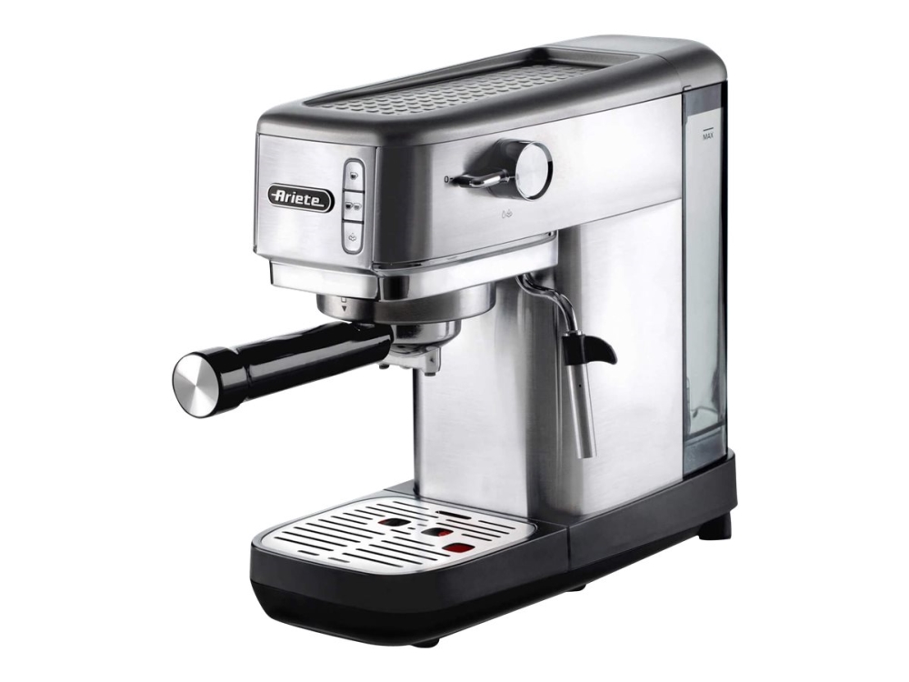 Ariete 1380 - Kaffemaskine med mælkeskummer - 15 bar - sølv