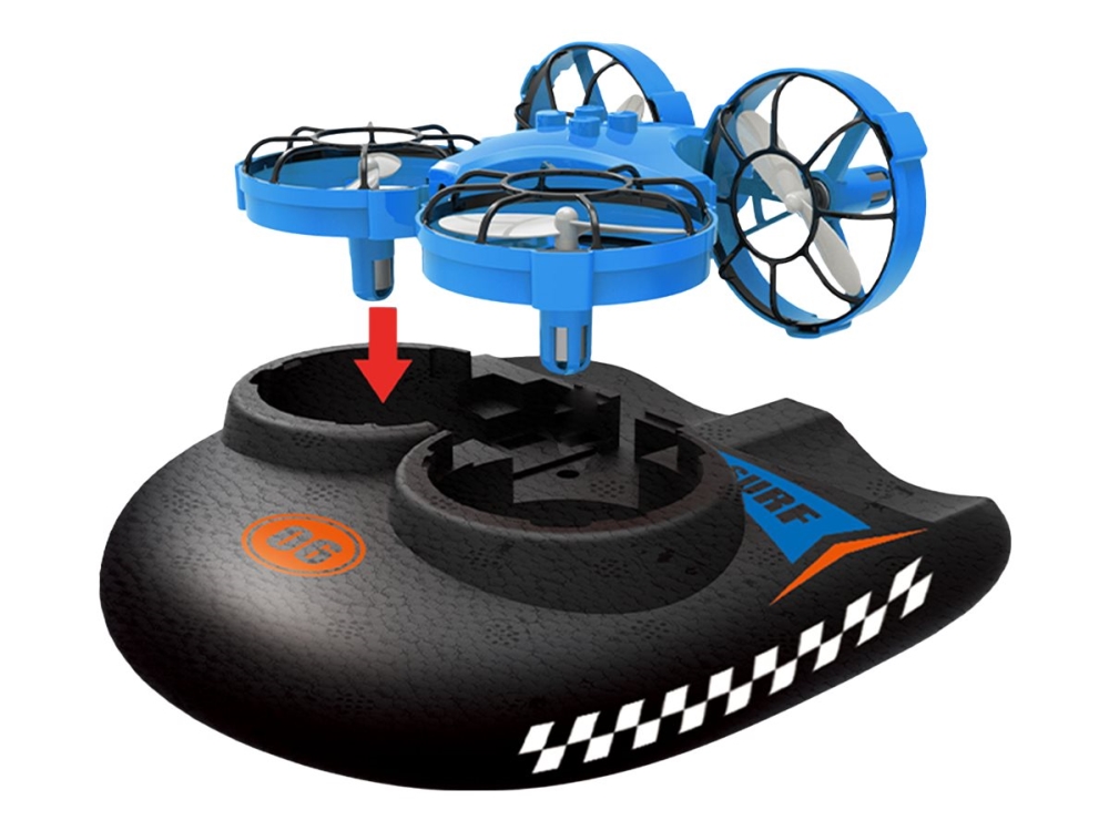 Amewi - Trix 3-In-1 Drohne, Luftkissenfahrzeug - Blå