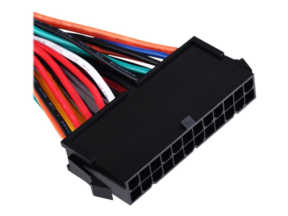 SilverStone PP10 - Forlængerkabel til strøm - 24 pin ATX (hun) til 24 pin ATX (han) - 50 cm
