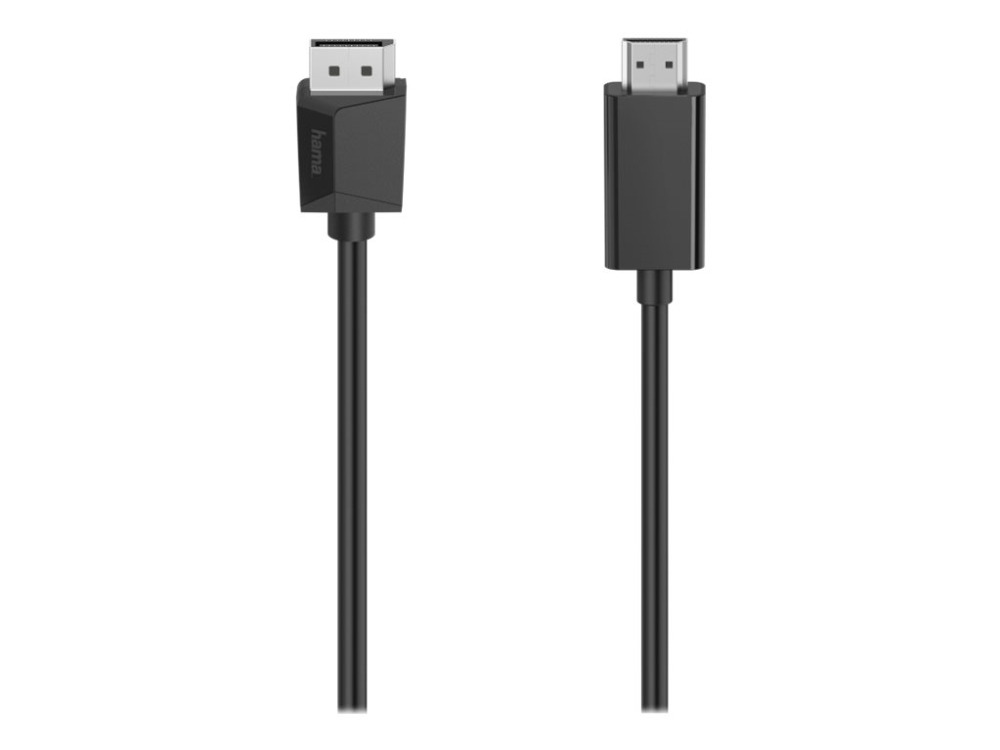 Hama - Adapterkabel - DisplayPort han til HDMI han - 1.5 m - dobbelt afskærmet - sort