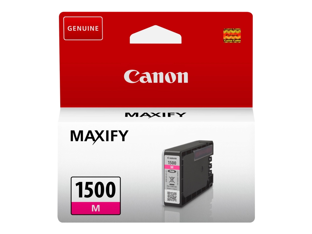 Canon Pgi-1500M - 4.5 Ml - Magenta - Original - Blækbeholder - For Maxify Mb2050, Mb2150, Mb2155, Mb2350, Mb2750, Mb2755
