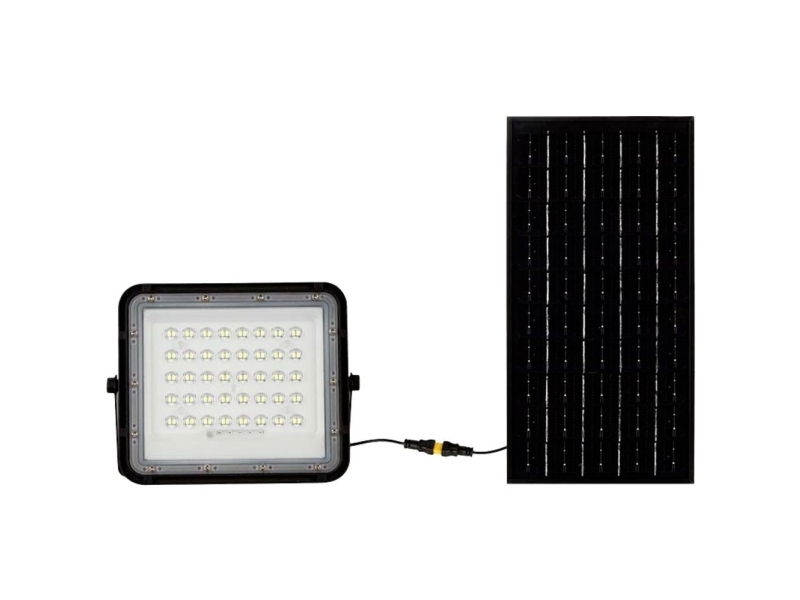 V-TAC 10W IP65 Svart VT-80W 4000K 800lm | Belysning - Utomhusbelysning - Solcellslampor | GameStuff