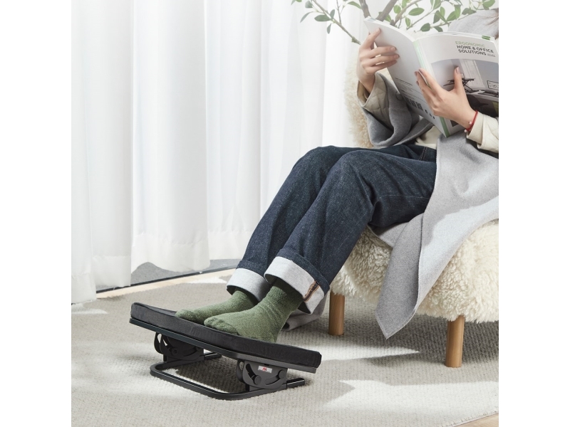 Maclean ergonomiskt fotstöd/benstöd med steglös vinkeljustering, avtagbar dyna MC-460 | Möbler - Tillbehör - Fotstöd | GameStuff