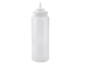 Kunststoffflasche 950 Ml B8,5Xh26,5 Cm Mit Auslauf/Schraubdeckel Klar, 12 Stk/Krt