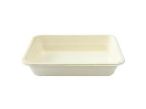 Tablett 1-Kammer Quadratisch 1300Ml L227xb178xh45mm Glasfaser Weiß,2 Ps X 90 Pcs/Krt