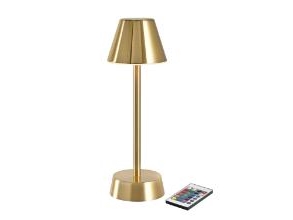 Lampa LED Zelda Ø10,3xH32cm med Fjärrkontroll Mässing - (6 st./kartong) | Belysning - Inomhusbelysning - Bordslampa | GameStuff
