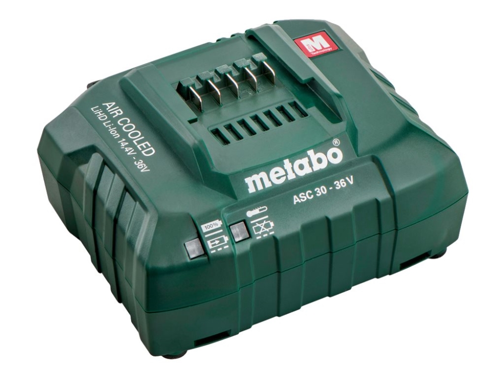 Metabo ASC 30-36 V - Batteriladdare - 3 A - Europa - för Metabo BS 14.4, BS 18 LTX-3, HS 18, SB 18 LTX-3, WPB 36-18 PowerMaxx BS 12 | Elverktyg - Batteri & Laddare - Batteri till Prof | GameStuff