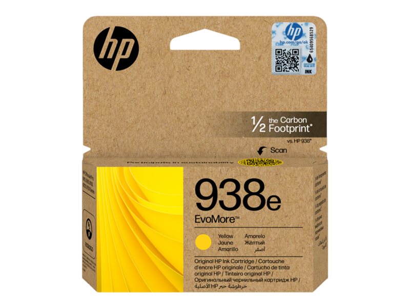 Hp 938E Evomore - Gul - Original - Blækpatron - For Officejet Pro 8130E