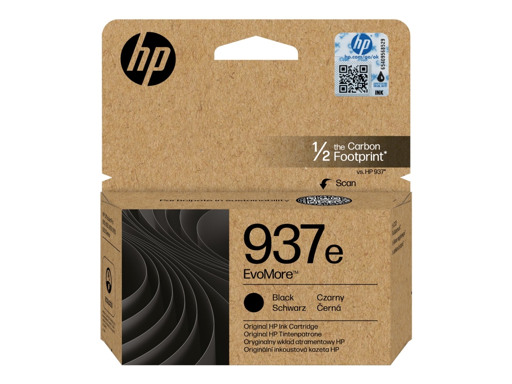 Hp Tinte Schwarz 2.500 S. No.937E Ca. 2.500 Seiten, Oj 91X0/9700