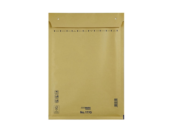 Luftpolstertasche Airmax 250X350mm Braun Nr. 17/G Innen 230X340mm 100Stk/Packung