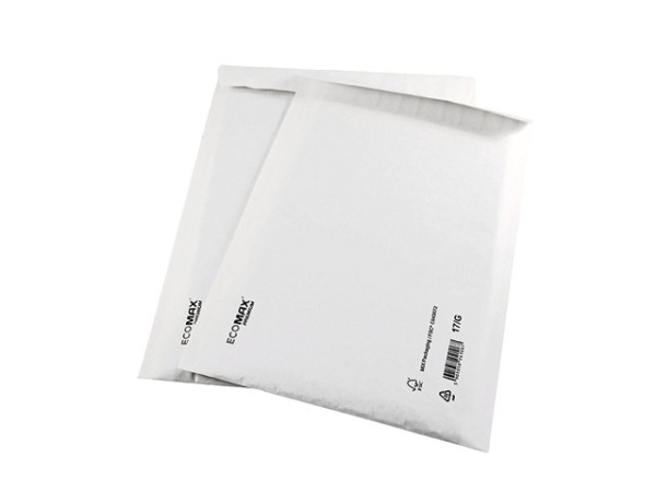 Luftpolsterumschlag 240 X 275 Mm Kurze Seite Offen Weiß Gewicht 0,039 Kg Packung À 100 Stk, Palette À 2