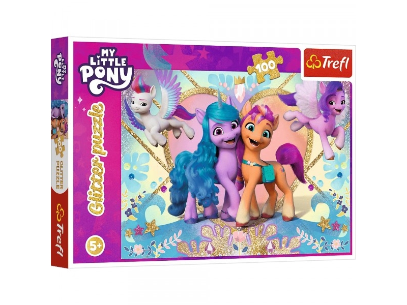 Puslespil 100 Glitrende Ponyer Trefl Little Pony