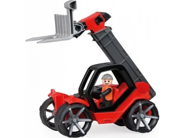 Lena Truxx Sm04533, Lader, 2 Jahr(E), Gummi, Stahl, Grau, Rot