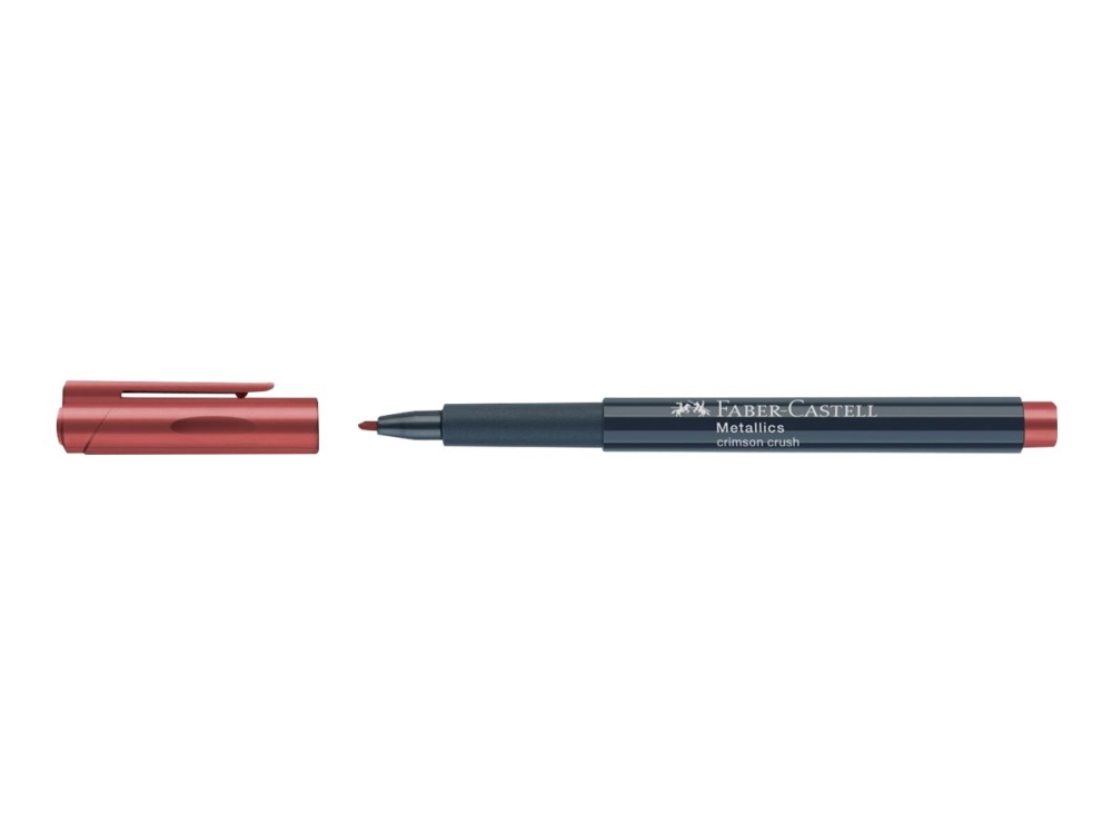 Faber-Castell Metallics - Markering - crimson crush - vattenbaserat bläck - 1.5 mm | Skrivredskap - Märkpennor - Permanent Marker | GameStuff
