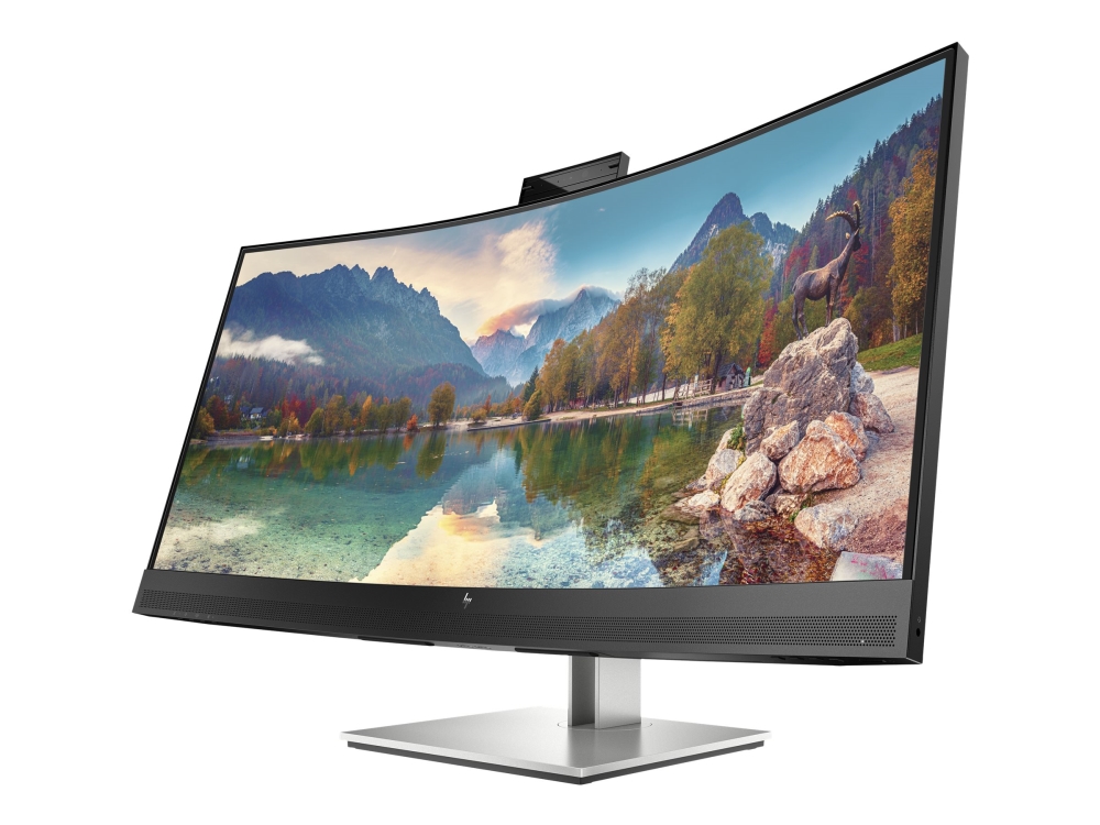 Hp E34m G4 Conferencing Monitor - E-Series - Led-Skærm - Kurvet - 34" - 3440 X 1440 Wqhd @ 75 Hz - Va - 400 Cd/M² - 3000:1 - 5 Ms - Hdmi, Displayport