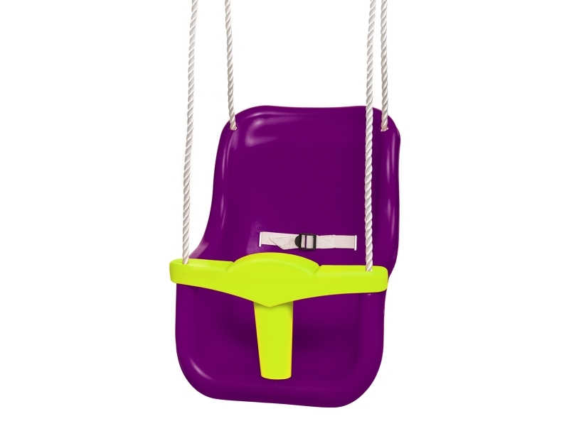Hörby Bruk Baby Gunga Hög Exklusiv Lila/Lime | Utomhusleksaker - Spela i trädgården - Gungor | GameStuff