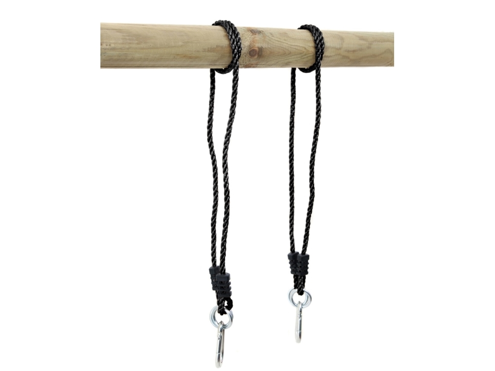 Hörby Bruk Upphängningskaminer Svart (2 st.) | Utomhusleksaker - Spela i trädgården - Gungor | GameStuff