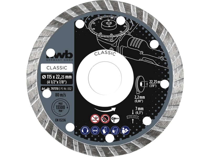 Kwb 797570, Marmor, Tagsten, Flise, 12,5 Cm, 2,22 Cm, 1 Stk