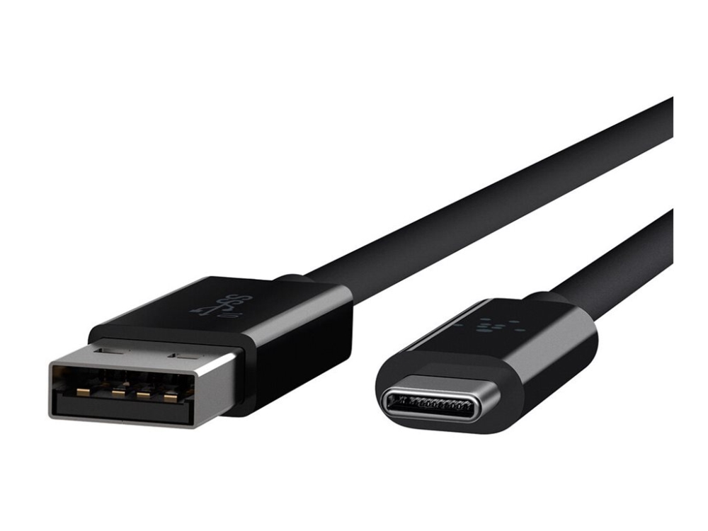 Belkin 3.1 USB-A to USB-C Cable - USB-kabel - USB typ A (hane) till USB-C (hane) - USB 3.1 - 91.4 cm - svart | Datortillbehör - Kablar & adaptrar - Datakablar | GameStuff
