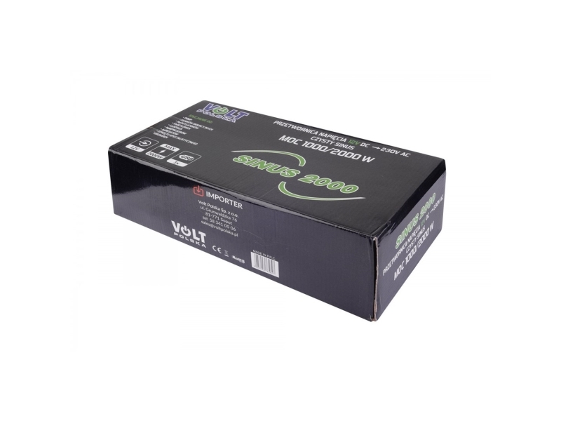 omformer volt sinus 1000/2000W 12V / 230V