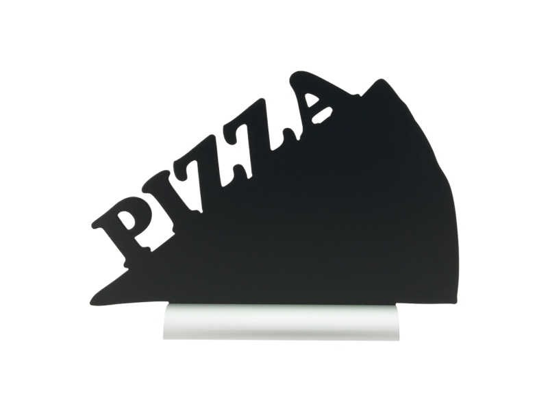Securit Silhouette Pizza Tischschild Mit Alufolie