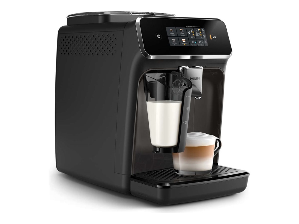 Series 2300 EP2334 - Automatisk kaffemaskin med capuccinatore - 15 bar - svart/skinnende kashmirgrå