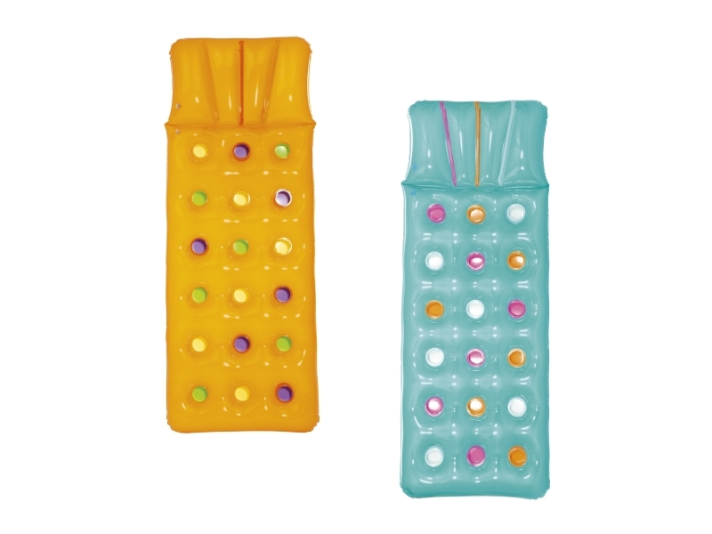 Bestway 43014, Blå, Rosa, Badmadrass, Mönstrad, Vinyl, 90 kg, 710 mm | Utomhusleksaker - Glasögon & Dykmaske - Badluftsmadrasser | GameStuff