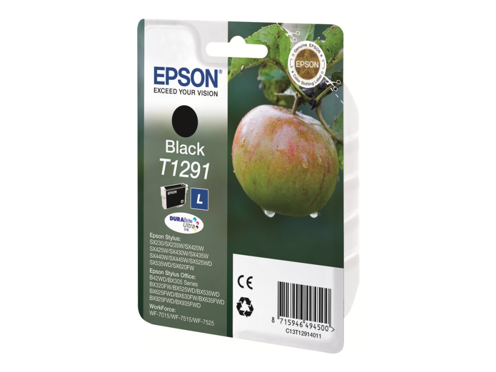 Epson T1291 - 11,2 Ml - Sortiert - Original - Blister - Blækpatron - Für Stylus Sx230, Sx235, Sx430, Sx438 Workforce Wf-3010, 3520, 3530, 3540, 7015,