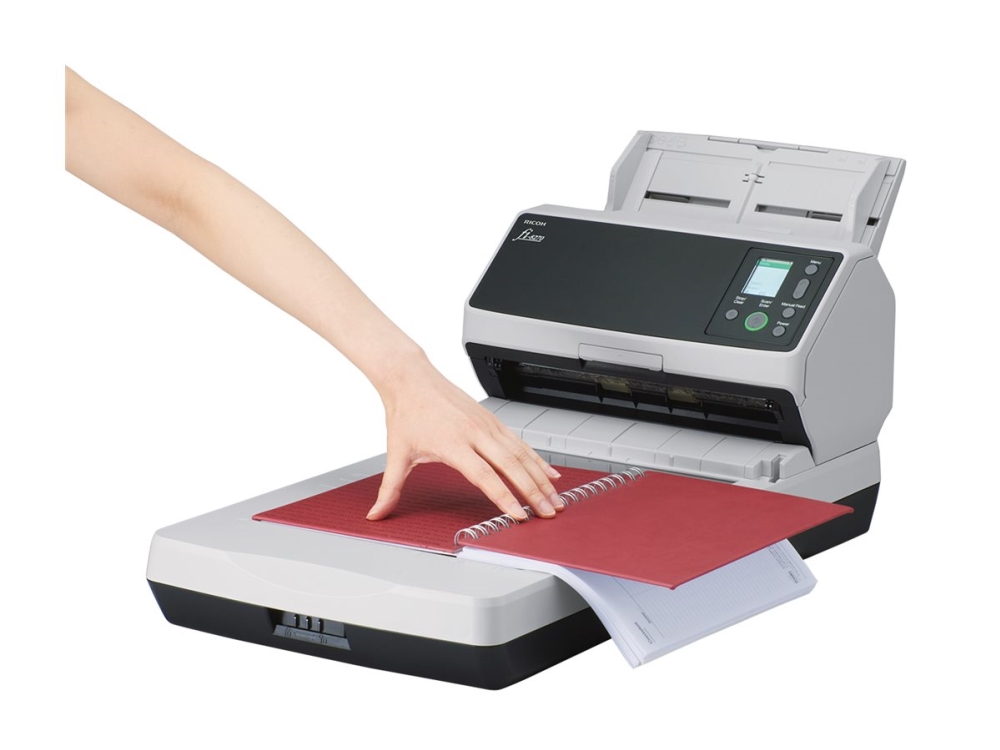Ricoh fi-8270 - Dokumentscanner - lad: CCD/ADF: dobbelt CIS - Duplex - 216 x 355.6 mm - 600 dpi x 600 dpi - op til 70 ppm (mono) / op til 70 ppm (farve) - ADF (100 ark) - op til 10000 scanninger pr. dag - USB 3.2 Gen 1, Gigabit LAN - for P/N: PA03770-0015, PA03810-0001, PA03810-0020, PA03810-D201, PA43404-A433, PA43404-A665