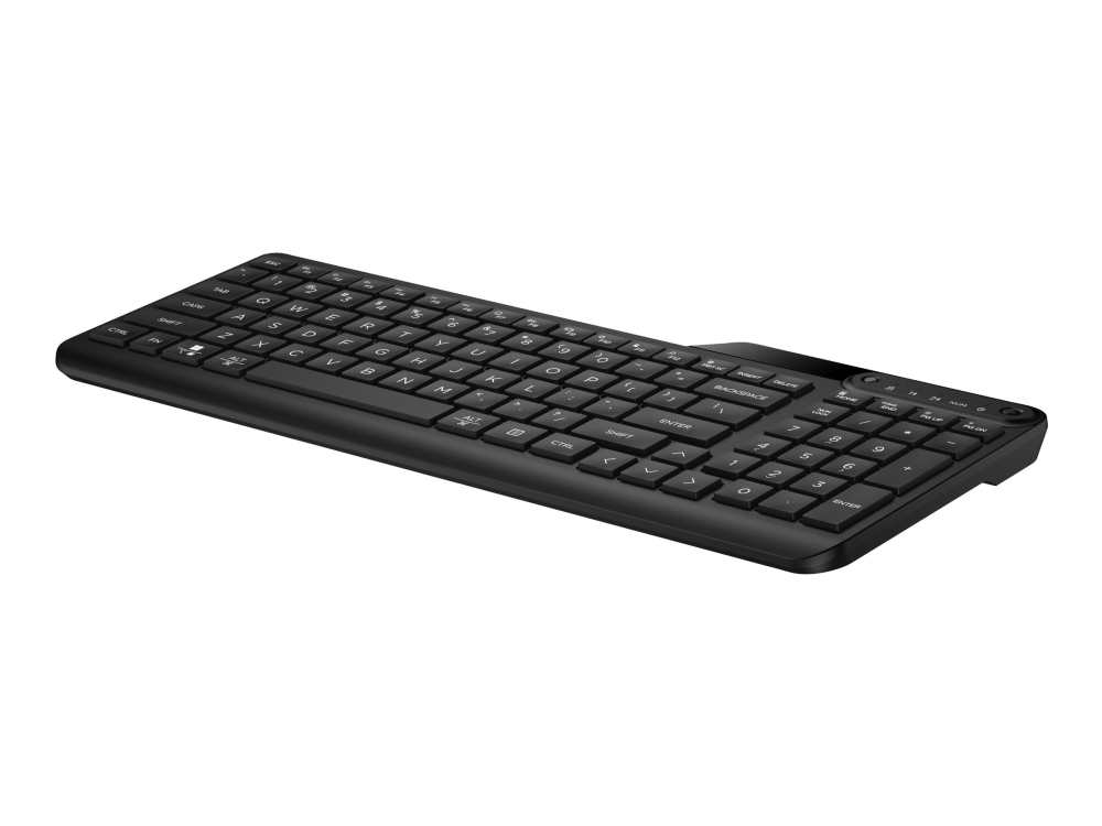 Hp 475 - Tastatur - Dobbelt-Tilstand, Multi-Enhed, Kompakt, 2-Zone Layout, Lavprofil Nøglerejse, 12 Programmerbare Knapper - Trådløs - 2.4 Ghz, Bluet
