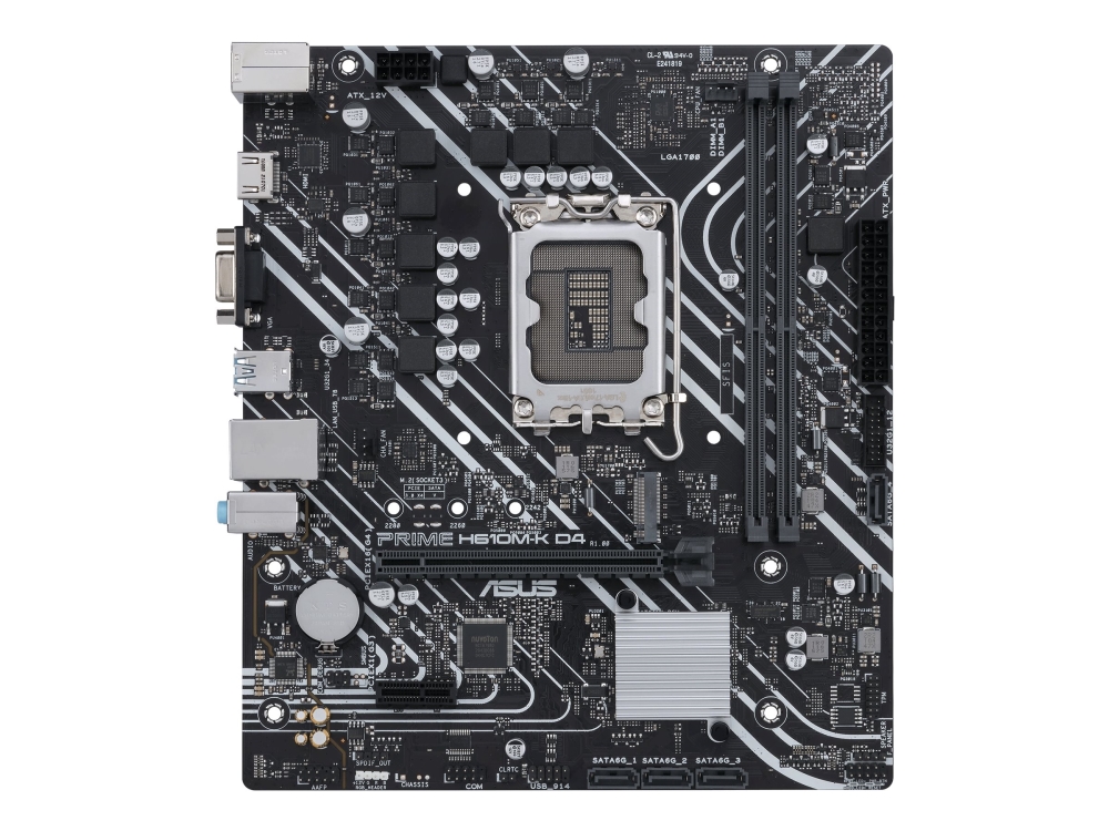 Asus Prime H610m-K - Motherboard - Micro-Atx - Lga1700 Sockel - H610 Chipsatz - Usb 3.2 Gen 1 - Gigabit Lan - Onboard-Grafik (Cpu Erforderlich) - Hd