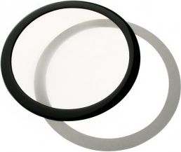 DEMCiflex dust filter 140mm, round –  juodos ir baltos spalvos