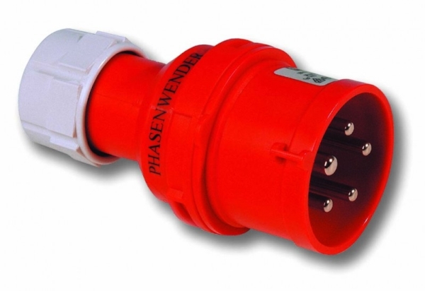 PCE CEE stikprop 32A 5p - 6h, IP44, SHARK, Med fasevender