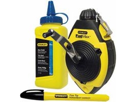 Stanley Schlagschnur-Set Fatmax Mit Blauer Kreide, 30 M, Kunststoff, Schwarz, Gelb